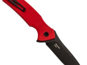 Складной нож Mr.Blade Hellcat Mini blackwash, сталь VG-10, рукоять Red G10