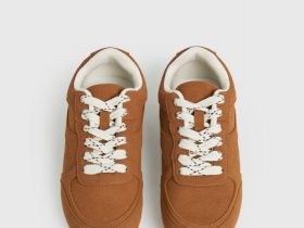 Кеды из искусственной замши для девочек, Оранжевый