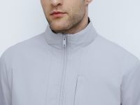 Лёгкая куртка с воротником-стойкой, Серый