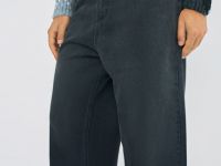 Свободные джинсы Baggy с эффектом градиента, Серый