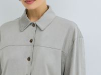 Рубашка из искусственной замши, Серый