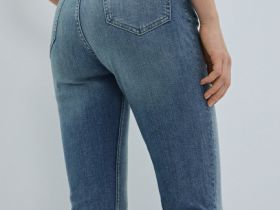 Джинсы Skinny с высокой посадкой, Синий