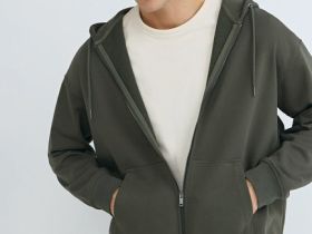 Базовая толстовка на молнии, Зеленый