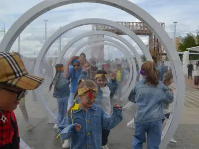 В Жатае открыли новый бульвар с паровым фонтаном