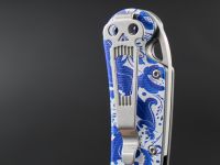 Складной нож Daggerr Sting Slim Gzhel, сталь VG-10, рукоять G10