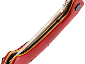 Нож Узбекский средний складной, сталь VG-10, рукоять G10 красный