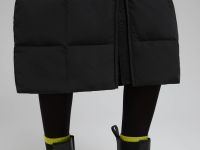 Утепленная юбка на молнии прямого силуэта