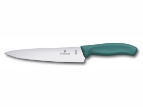 Нож разделочный Victorinox Swiss Classic 19 см, нержавеющая сталь, рукоять пластик, зеленый