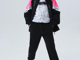 Комплект трикотажный для девочек: толстовка, брюки