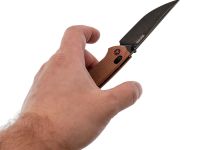 Складной нож SRM Asika 411L-MN, сталь 14C28N, рукоять микарта