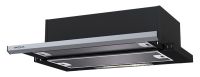 Телескопическая вытяжка KRONA Kamilla slim 600 black/inox (1 мотор)