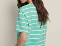 Футболка свободного силуэта в полоску