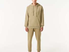 Мужское худи Lacoste свободного кроя с капюшоном