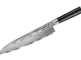 Нож кухонный "Samura DAMASCUS" Гранд Шеф 240 мм, G-10, дамаск 67 слоев