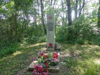 Могила  Е.В.Дубова-Кишкина, командира первого партизанского отряда