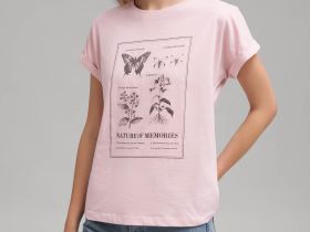 Футболка из хлопкового джерси свободного кроя