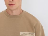 Свитшот с принтом, Бежевый