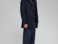 Утепленная куртка с воротником-стойкой