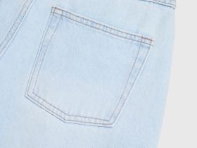 Шорты-бермуды из денима для девочек, Голубой