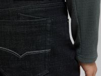 Утепленные джинсы straight fit мужские