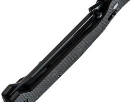 Складной нож Obertech ns-02 Normal straight black blade, сталь VG-10, рукоять G10, черный