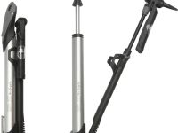 Компактный насос GIYO GM-71 с манометром и шлангом (серебристый)