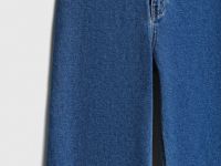 Широкие джинсы с высокой посадкой, Синий