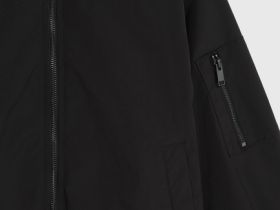 Утеплённый бомбер для мальчиков, Черный