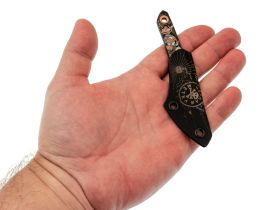 Скелетный нож N.C.Custom Киридаши Koi Остров сокровищ, сталь AUS-8 с покрытием