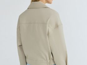 Укороченный тренч, Бежевый