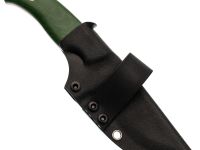 Нож Райбек №1, сталь Elmax, рукоять микарта зеленая