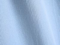 Вязаное платье в рубчик с воротником-стойкой, Голубой