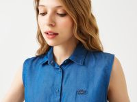 Женское платье Lacoste с рубашкой и воротником