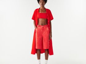 Женское платье Lacoste с поясом