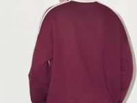 Бордовый свитшот оверсайз из скубы с принтом Глория Джинс