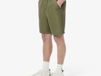 Мужские шорты Lacoste из смеси льна и вискозы