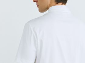 Поло из мерсеризованного хлопка, Белый