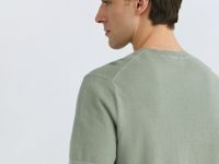 Футболка из текстурной ткани, Зеленый