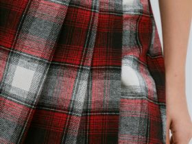 Юбка-шорты в клетку для девочек, Фиолетовый