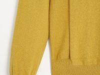 Джемпер из шерсти и хлопка с округлой горловиной