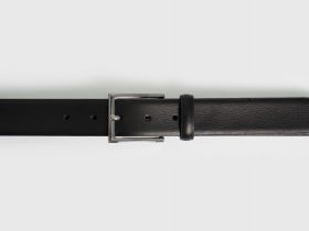 Ремень из натуральной кожи, Черный