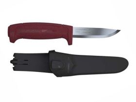 Походный нож Morakniv Basic 511, углеродистая сталь, пластик, красный