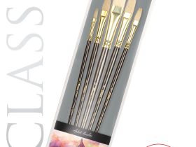 Набор кистей щетина Pinax "ARTISTS CLASSIC" плоские удлиненные 5 шт