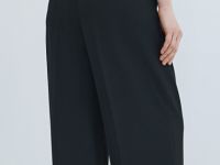 Зауженные брюки с поясом, Черный