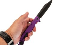 Складной нож Daggerr Toothpick BW, сталь 8Cr14MoV , рукоять фиолетовый FRN