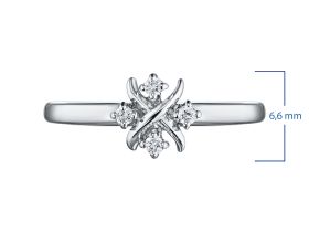 Кольцо из серебра с бриллиантами э0601кц11191270