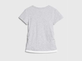 Футболка со сборками для девочек, Серый