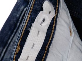 Джинсы, утепленные флисом, для девочки