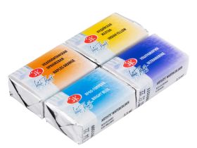 Набор акварели "Белые Ночи" Микс 9, 4 шт*2,5 мл, пластик.