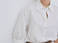 Свободная блузка из лиоцелла, Белый